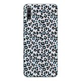 Manitoba Samsung Galaxy A20S ile Uyumlu Leopar Desen Tasarımlı Şeffaf Telefon Kılıfı, Çok Renkli