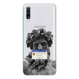 Manitoba Samsung Galaxy A20S Uyumlu Error Tasarımlı Şeffaf Telefon Kılıfı, Çok Renkli