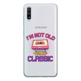 Manitoba Samsung Galaxy A20S Uyumlu Im Classic Tasarımlı Şeffaf Telefon Kılıfı, Çok Renkli