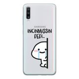Manitoba Samsung Galaxy A20S Uyumlu İncinmişsin Dedi Tasarımlı Şeffaf Telefon Kılıfı, Çok Renkli