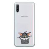 Manitoba Samsung Galaxy A20S Uyumlu Tom Tasarımlı Baskılı Şeffaf Telefon Kılıfı
