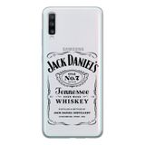 Manitoba Samsung Galaxy A20S Uyumlu Whiskey Tasarımlı Şeffaf Telefon Kılıfı, Çok Renkli