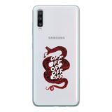 Manitoba Samsung Galaxy A20S Uyumlu Yılan Tasarımlı Baskılı Şeffaf Telefon Kılıfı