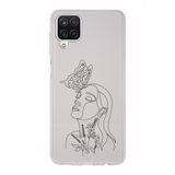 Manitoba Samsung Galaxy A22, M22, M32 ile Uyumlu Baskılı Yumuşak Silikon Şeffaf Telefon Kılıfı