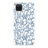Manitoba Samsung Galaxy A22, M22, M32 Uyumlu Baskılı Yumuşak Silikon Şeffaf Telefon Kılıfı, Köpek Deseni