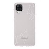 Manitoba Samsung Galaxy A22/M22/M32 ile Uyumlu Kediler Tasarımlı Baskılı Şeffaf Telefon Kılıfı