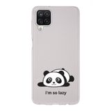 Manitoba Samsung Galaxy A22/M22/M32 ile Uyumlu Panda Tasarımlı Şeffaf Telefon Kılıfı