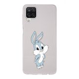 Manitoba Samsung Galaxy A22/M22/M32 ile Uyumlu Sevimli Tavşan Tasarımlı Şeffaf Telefon Kılıfı