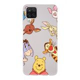 Manitoba Samsung Galaxy A22/M22/M32 ile Uyumlu Winnie The Pooh Tasarımlı Şeffaf Telefon Kılıfı, Çok Renkli