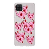 Manitoba Samsung Galaxy A22/M22/M32 Uyumlu Baskılı Yumuşak Silikon Şeffaf Telefon Kılıfı, Desen182