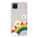 Manitoba Samsung Galaxy A22/M22/M32 Uyumlu Baskılı Yumuşak Silikon Şeffaf Telefon Kılıfı, Desen268