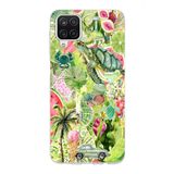 Manitoba Samsung Galaxy A22/M22/M32 Uyumlu Baskılı Yumuşak Silikon Şeffaf Telefon Kılıfı, Desen286