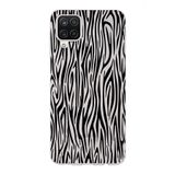 Manitoba Samsung Galaxy A22/M22/M32 Uyumlu Baskılı Yumuşak Silikon Şeffaf Telefon Kılıfı, Zebra Desen