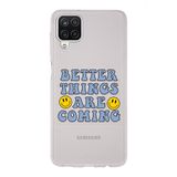 Manitoba Samsung Galaxy A22/M22/M32 Uyumlu Better Things Tasarımlı Şeffaf Telefon Kılıfı, Çok Renkli