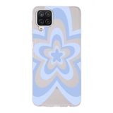 Manitoba Samsung Galaxy A22/M22/M32 Uyumlu Çiçek Tasarımlı Şeffaf Telefon Kılıfı, Çok Renkli