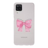 Manitoba Samsung Galaxy A22/M22/M32 Uyumlu Fiyonk Tasarımlı Baskılı Şeffaf Telefon Kılıfı