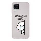 Manitoba Samsung Galaxy A22/M22/M32 Uyumlu İncinmişsin Dedi Tasarımlı Şeffaf Telefon Kılıfı, Çok Renkli