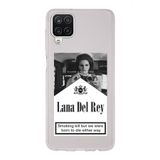 Manitoba Samsung Galaxy A22/M22/M32 Uyumlu Lana Del Rey Tasarımlı Şeffaf Telefon Kılıfı, Çok Renkli