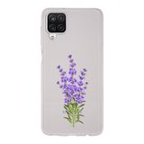 Manitoba Samsung Galaxy A22/M22/M32 Uyumlu Leylak Tasarımlı Baskılı Şeffaf Telefon Kılıfı