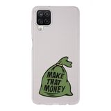 Manitoba Samsung Galaxy A22/M22/M32 Uyumlu Make That Money Tasarımlı Şeffaf Telefon Kılıfı