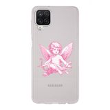 Manitoba Samsung Galaxy A22/M22/M32 Uyumlu Melek Tasarımlı Baskılı Şeffaf Telefon Kılıfı