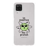 Manitoba Samsung Galaxy A22/M22/M32 Uyumlu Proton Tasarımlı Şeffaf Telefon Kılıfı, Çok Renkli