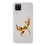 Manitoba Samsung Galaxy A22/M22/M32 Uyumlu Tiger Tasarımlı Şeffaf Telefon Kılıfı, Çok Renkli