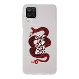 Manitoba Samsung Galaxy A22/M22/M32 Uyumlu Yılan Tasarımlı Baskılı Şeffaf Telefon Kılıfı