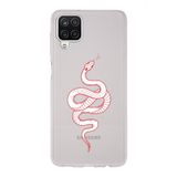 Manitoba Samsung Galaxy A22/M22/M32 Uyumlu Yılan Tasarımlı Şeffaf Telefon Kılıfı
