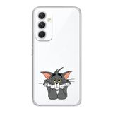 Manitoba Samsung Galaxy A25 ile Uyumlu Tom Tasarımlı Baskılı Şeffaf Telefon Kılıfı