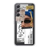Manitoba Samsung Galaxy A25 Uyumlu Baskılı Yumuşak Silikon Şeffaf Telefon Kılıfı, Desen214