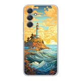 Manitoba Samsung Galaxy A25 Uyumlu Baskılı Yumuşak Silikon Şeffaf Telefon Kılıfı, Desen54