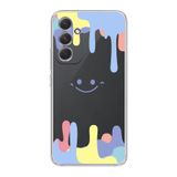Manitoba Samsung Galaxy A25 Uyumlu Baskılı Yumuşak Silikon Şeffaf Telefon Kılıfı, Desen66