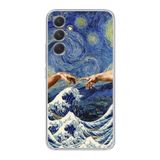 Manitoba Samsung Galaxy A25 Uyumlu Baskılı Yumuşak Silikon Şeffaf Telefon Kılıfı, Desen80