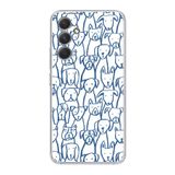 Manitoba Samsung Galaxy A25 Uyumlu Baskılı Yumuşak Silikon Şeffaf Telefon Kılıfı, Köpek Deseni