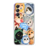 Manitoba Samsung Galaxy A25 Uyumlu Baskılı Yumuşak Silikon Şeffaf Telefon Kılıfı, Lucky Day Desen