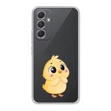 Manitoba Samsung Galaxy A25 Uyumlu Baskılı Yumuşak Silikon Şeffaf Telefon Kılıfı, Sarı Tasarım