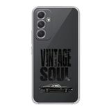 Manitoba Samsung Galaxy A25 Uyumlu Baskılı Yumuşak Silikon Şeffaf Telefon Kılıfı, Vintage Soul Desen