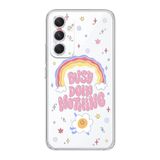 Manitoba Samsung Galaxy A25 Uyumlu Busy Doin Nothing Tasarımlı Şeffaf Telefon Kılıfı, Çok Renkli