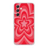 Manitoba Samsung Galaxy A25 Uyumlu Çiçek Tasarımlı Şeffaf Telefon Kılıfı, Çok Renkli