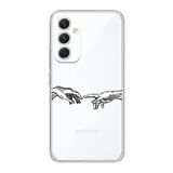 Manitoba Samsung Galaxy A25 Uyumlu Eller Tasarımlı Şeffaf Telefon Kılıfı