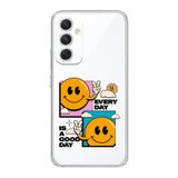 Manitoba Samsung Galaxy A25 Uyumlu Every Day Tasarımlı Şeffaf Telefon Kılıfı, Çok Renkli