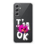 Manitoba Samsung Galaxy A25 Uyumlu Im Ok Tasarımlı Şeffaf Telefon Kılıfı, Çok Renkli