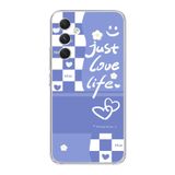 Manitoba Samsung Galaxy A25 Uyumlu Just Love Life Tasarımlı Şeffaf Telefon Kılıfı, Çok Renkli