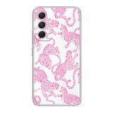 Manitoba Samsung Galaxy A25 Uyumlu Leopar Tasarımlı Şeffaf Telefon Kılıfı
