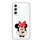 Manitoba Samsung Galaxy A25 Uyumlu Minnie Mouse Tasarımlı Baskılı Şeffaf Telefon Kılıfı