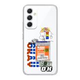 Manitoba Samsung Galaxy A25 Uyumlu Okay Tasarımlı Şeffaf Telefon Kılıfı, Çok Renkli