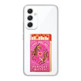 Manitoba Samsung Galaxy A25 Uyumlu Perfect Match Tasarımlı Şeffaf Telefon Kılıfı, Çok Renkli