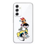 Manitoba Samsung Galaxy A25 Uyumlu Powerpuff Girls Tasarımlı Şeffaf Telefon Kılıfı, Çok Renkli