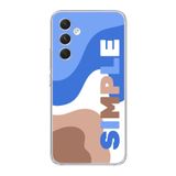 Manitoba Samsung Galaxy A25 Uyumlu Simple Tasarımlı Şeffaf Telefon Kılıfı, Çok Renkli